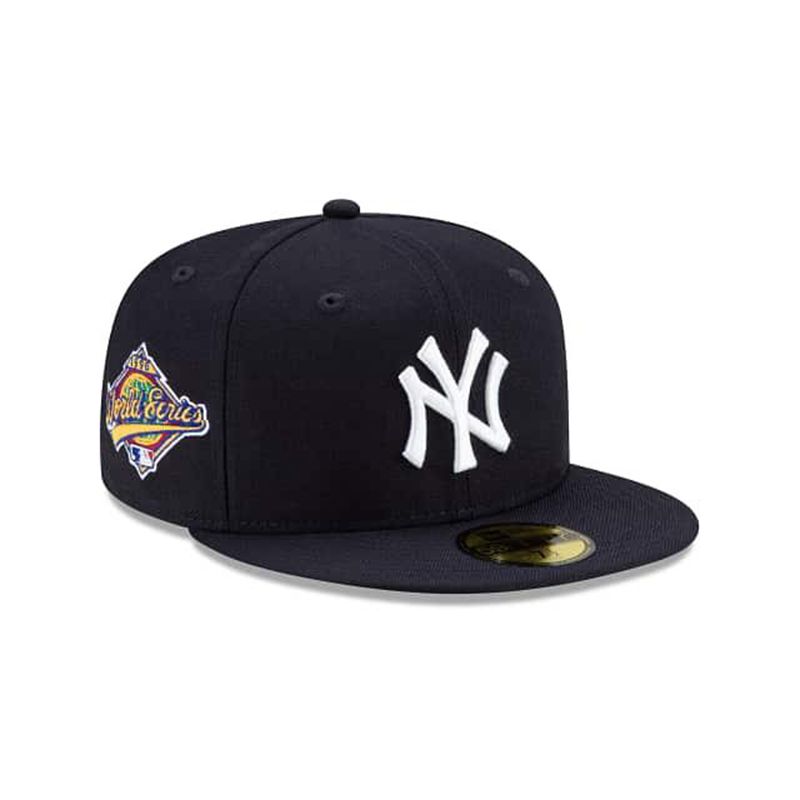 MLB New York Yankees Green Paisley Undervisor 59Fifty Fitted (JKX2946) - Blue New Era Caps